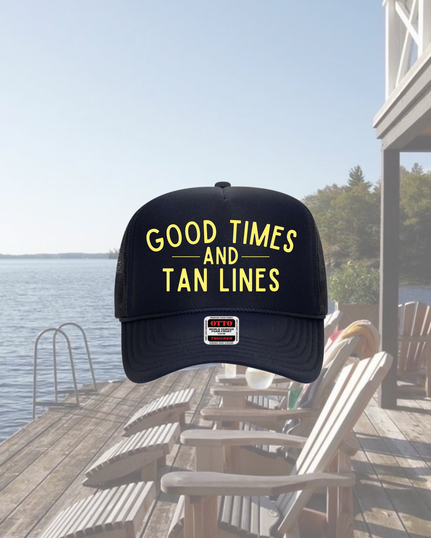 GOOD TIMES AND TAN LINES HAT