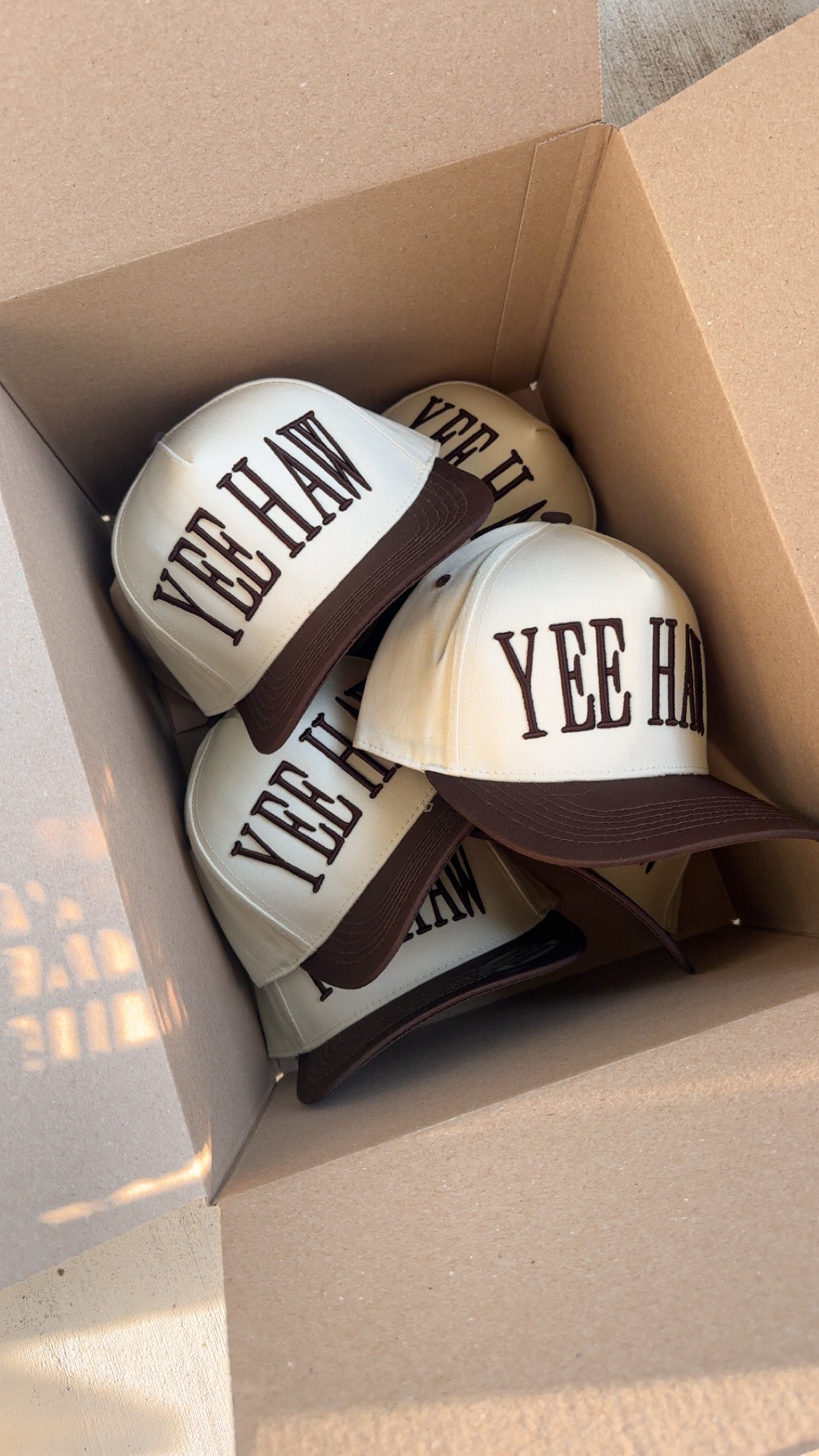 YEE HAW HAT - BROWN