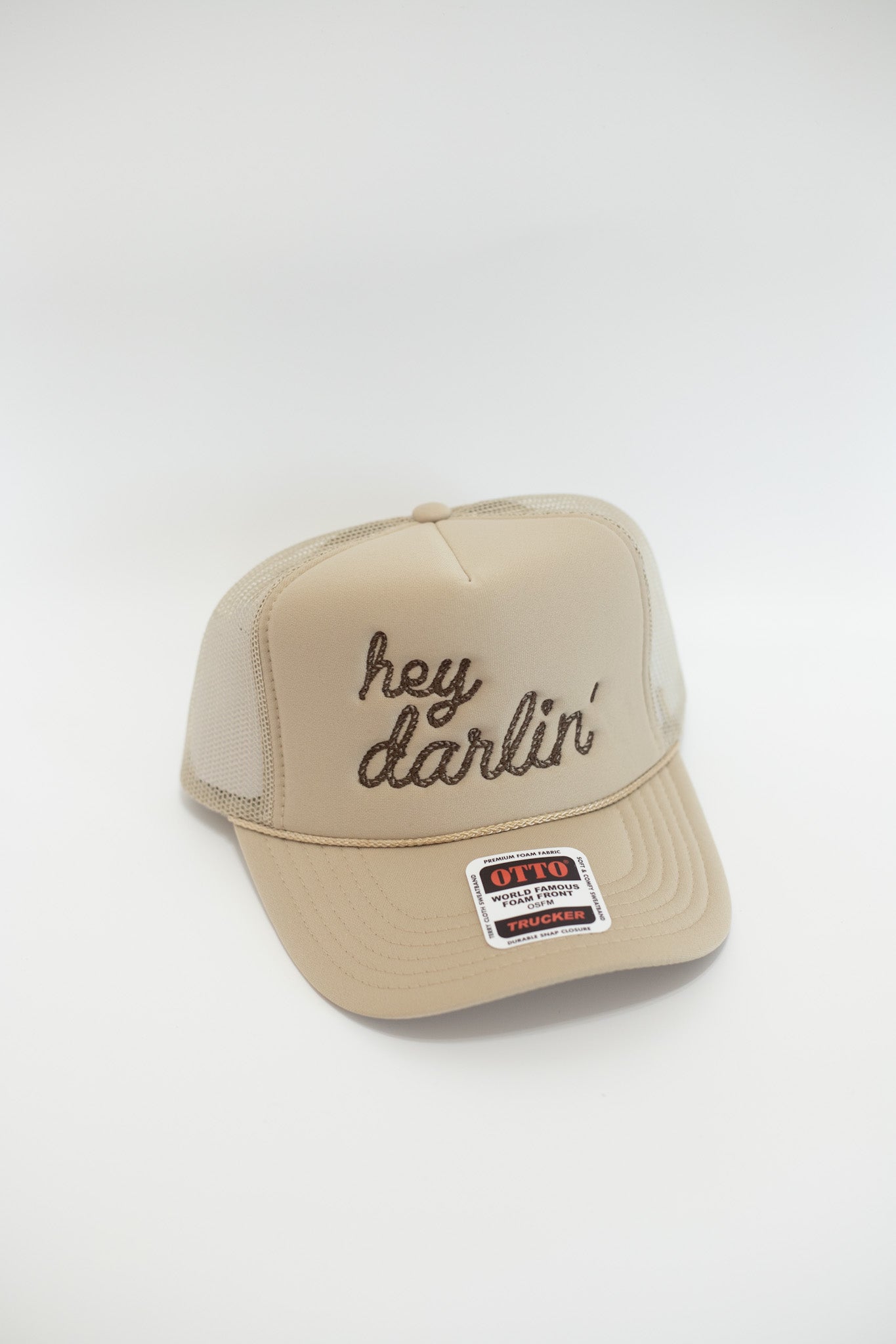 HEY DARLIN TRUCKER HAT - BROWN