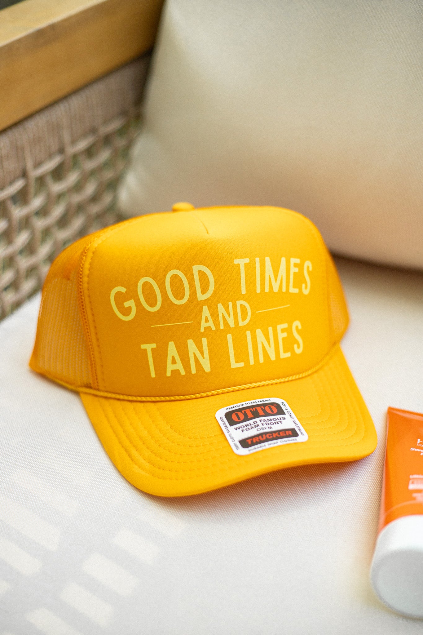 GOOD TIMES AND TAN LINES HAT