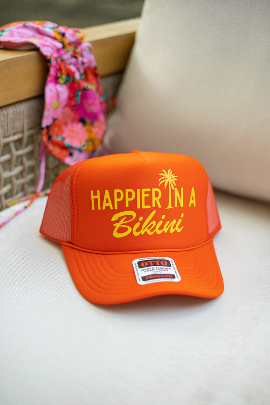 HAPPIER IN A BIKINI HAT