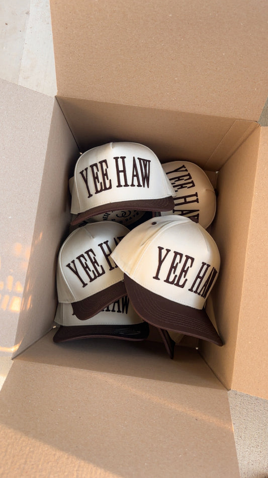 YEE HAW HAT - BROWN
