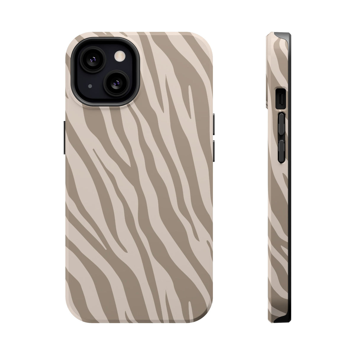 Tan Zebra Stripe Magnetic Phone Case