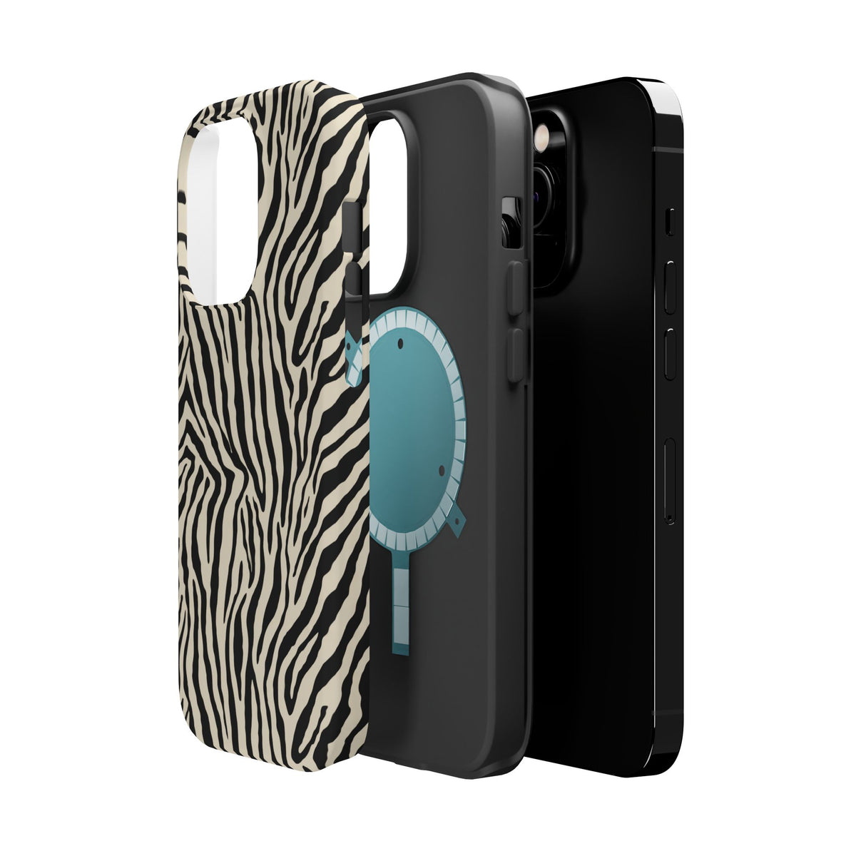 Zebra Print Magnetic Phone Case