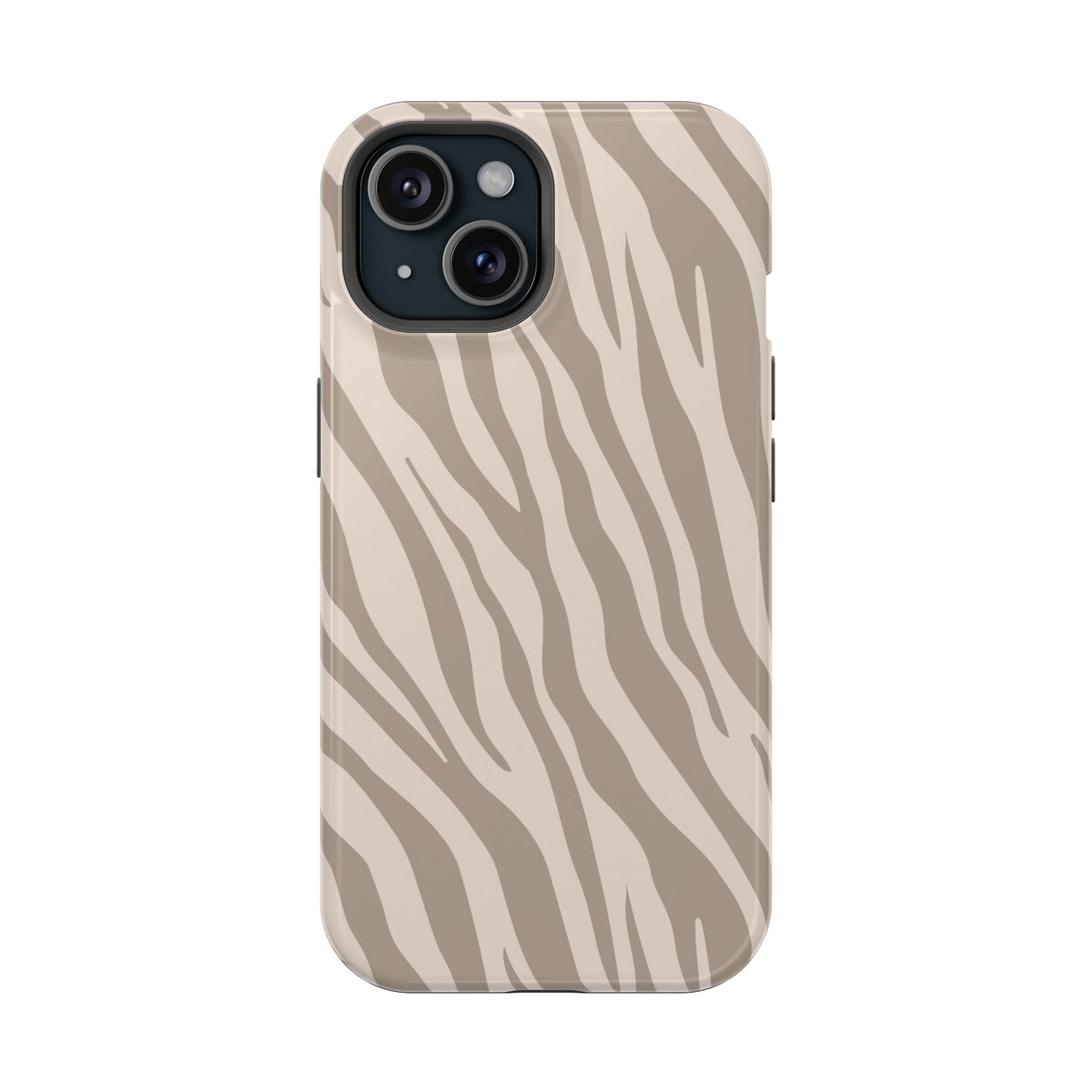 Tan Zebra Stripe Magnetic Phone Case