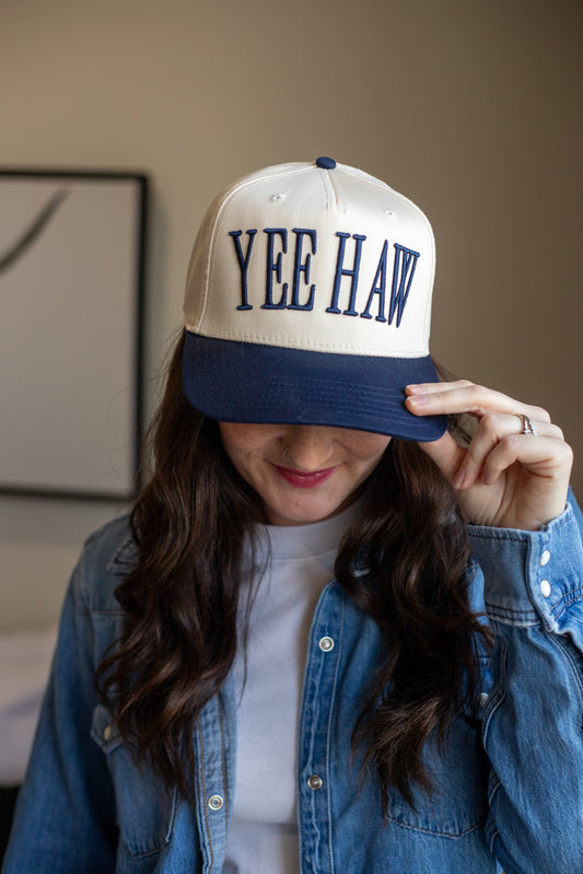 YEE HAW HAT - NAVY