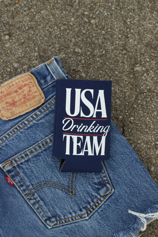 USA DRINKING TEAM KOOZIE