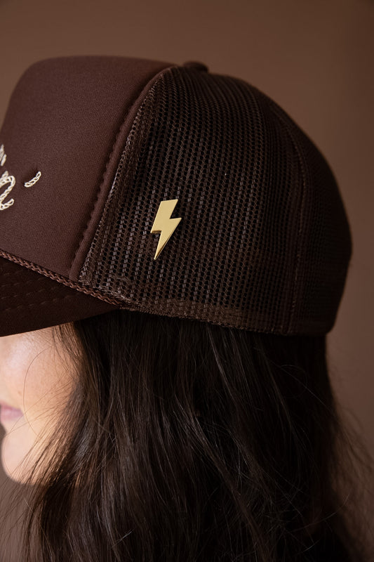 Gold Lightning Bolt Pin