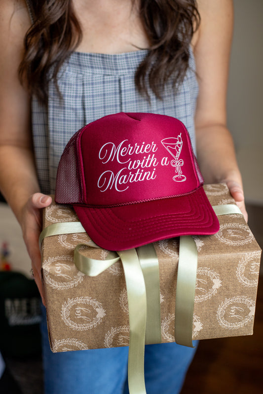 MERRIER WITH A MARTINI HAT