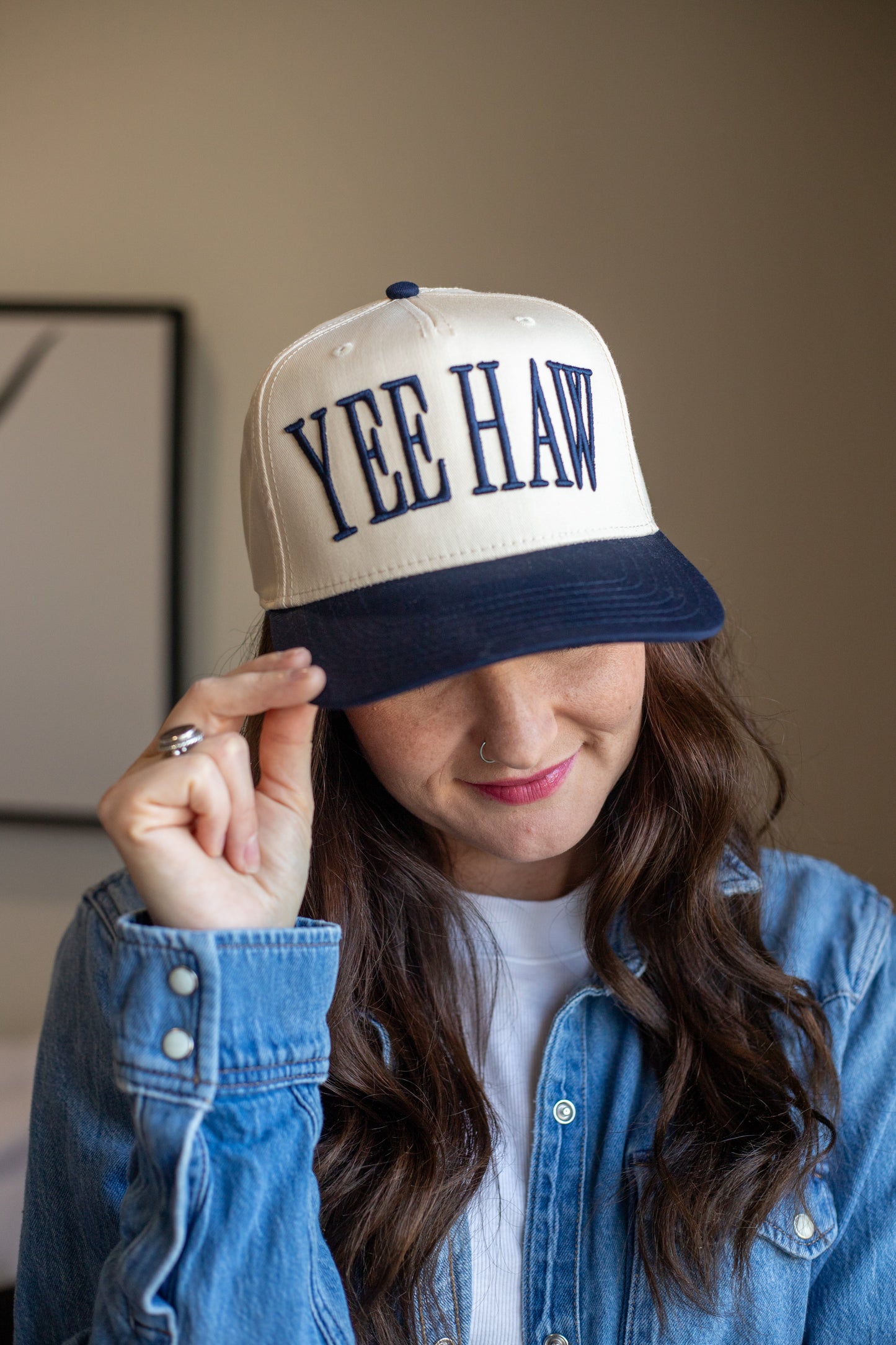 YEE HAW HAT - NAVY