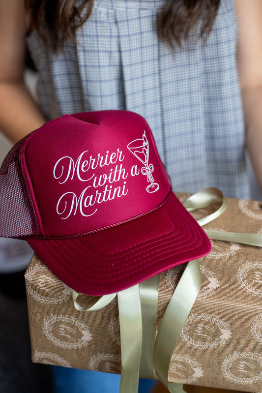 MERRIER WITH A MARTINI HAT