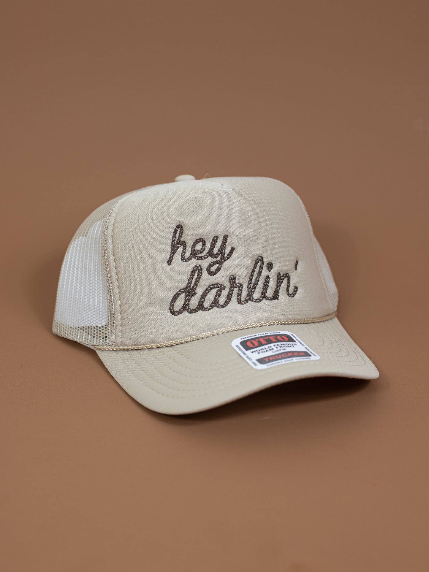 HEY DARLIN TRUCKER HAT - BROWN