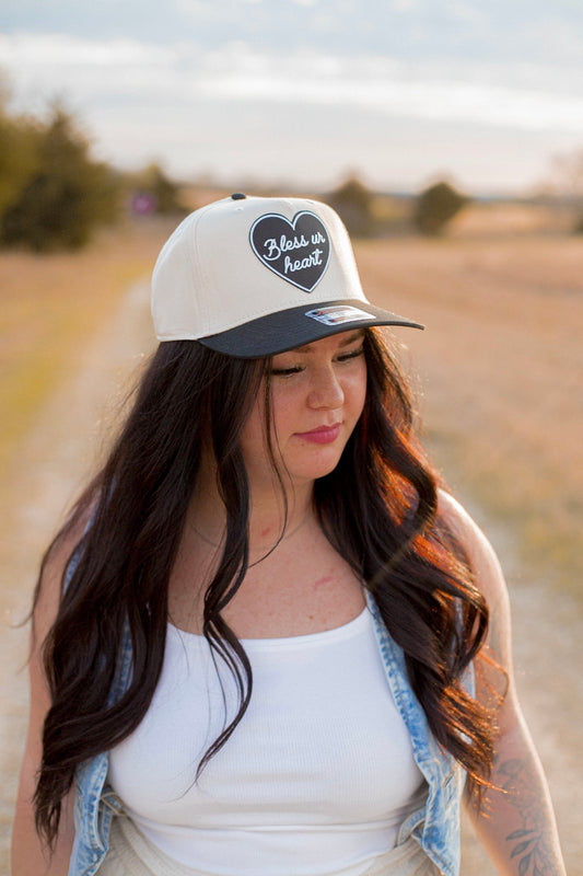 BLESS YOUR HEART HAT - BLACK
