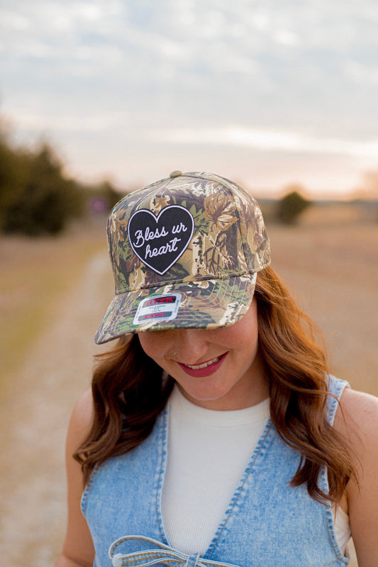 BLESS YOUR HEART HAT - CAMO