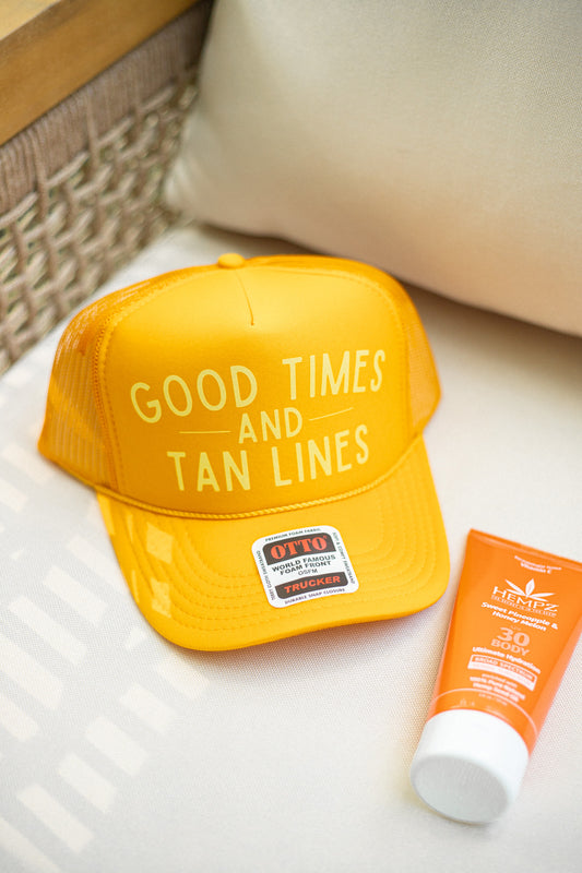 GOOD TIMES AND TAN LINES HAT
