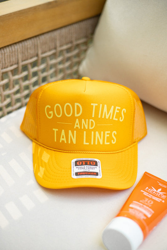GOOD TIMES AND TAN LINES HAT