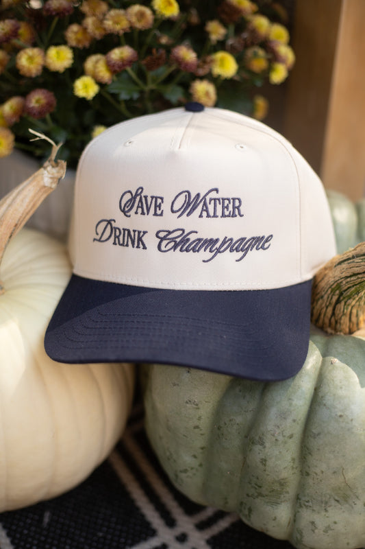 SAVE WATER DRINK CHAMPAGNE HAT